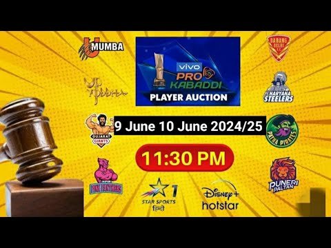 pro kabaddi auction 2024