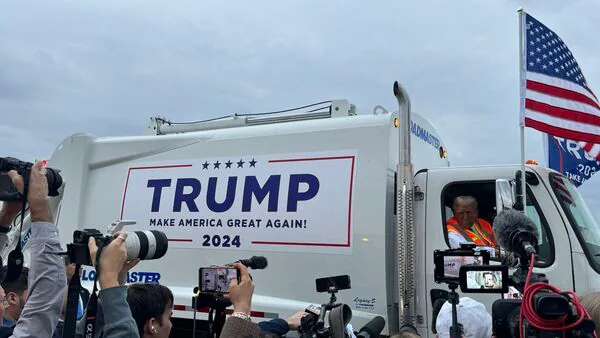 Trump’s Garbage Truck Stunt